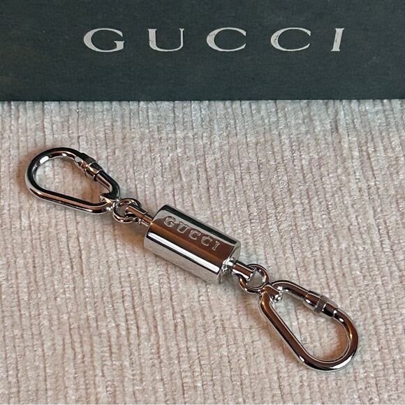 Gucci Silver Keyring w/ Box - Picture 7 of 7